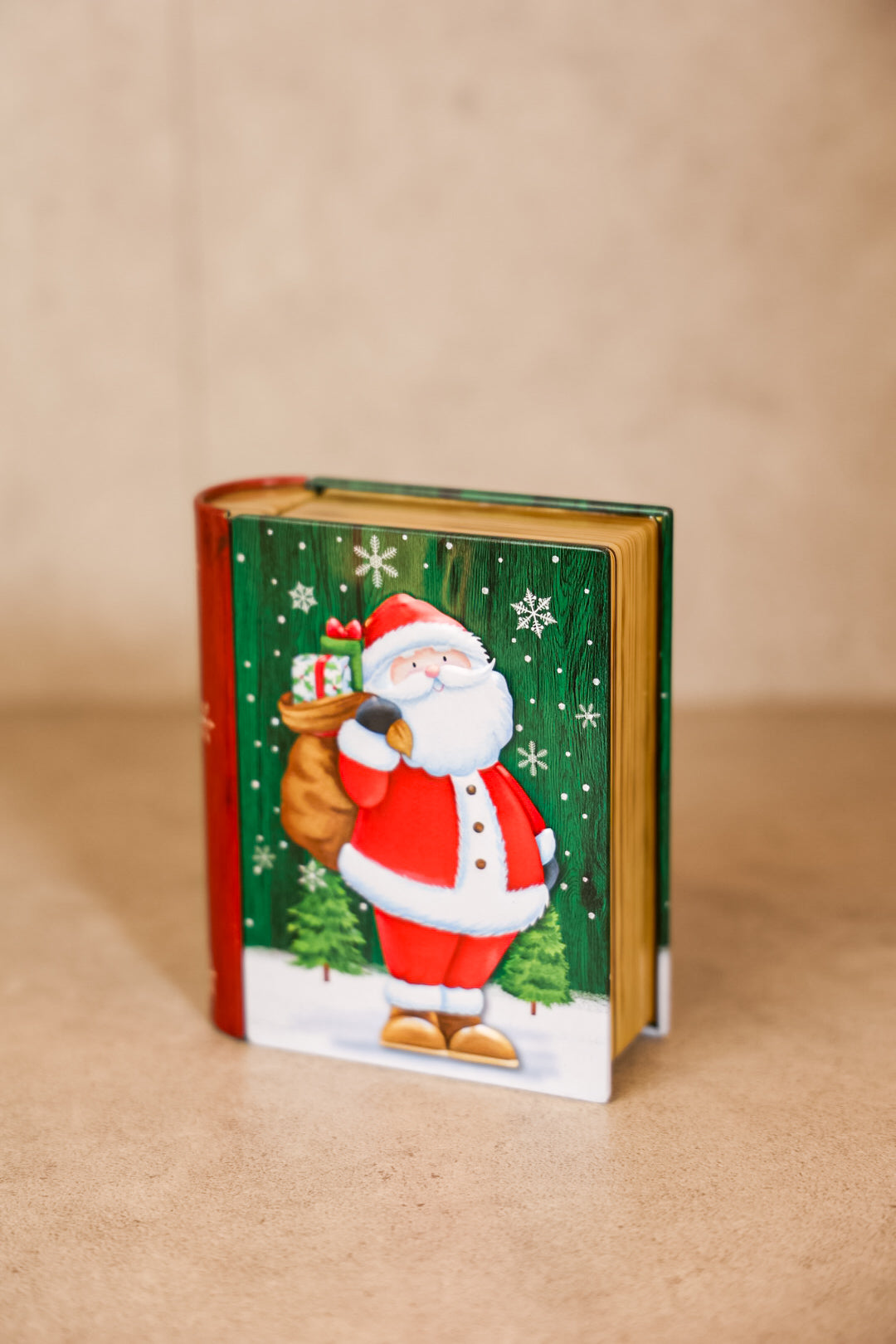 Christmas Book Metal Box