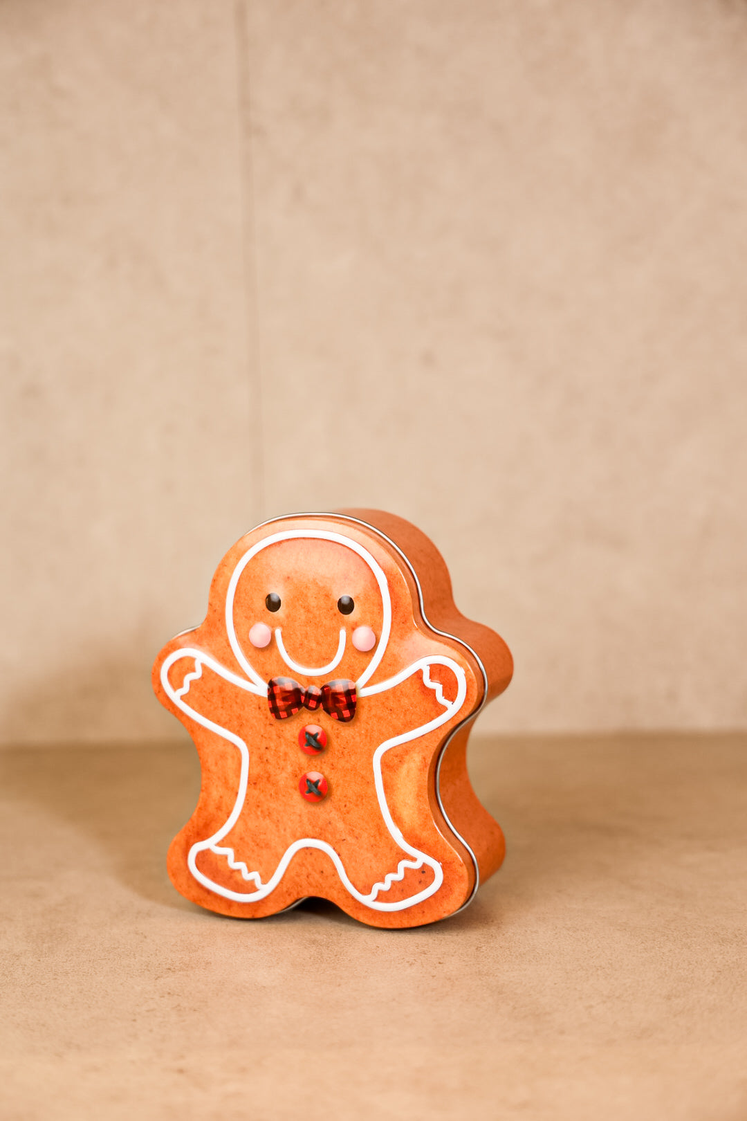 Gingerbread Christmas Metal Box