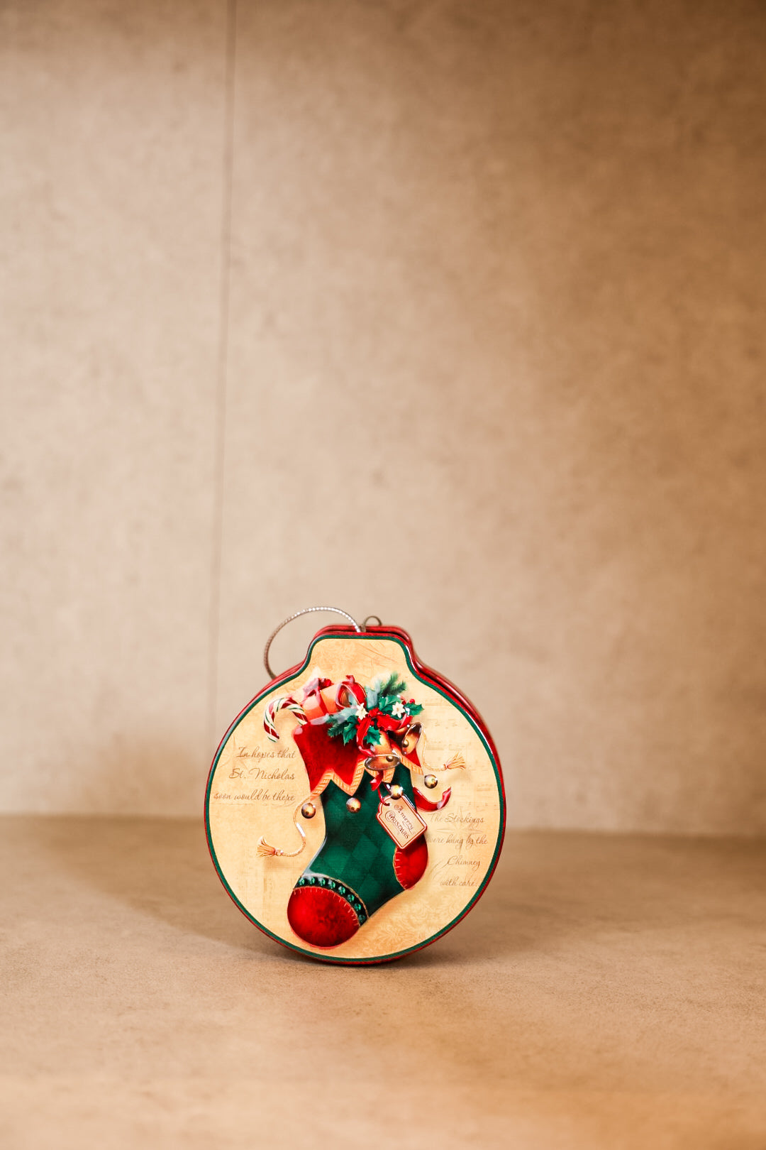 Christmas Ornament Metal Box