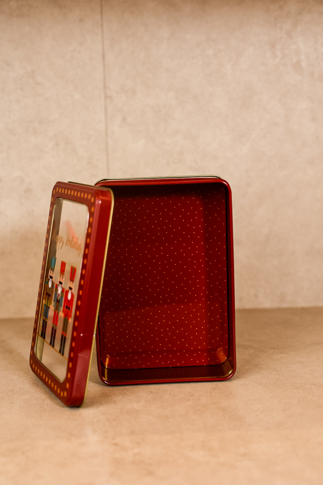 Christmas Nutcracker Metal Box