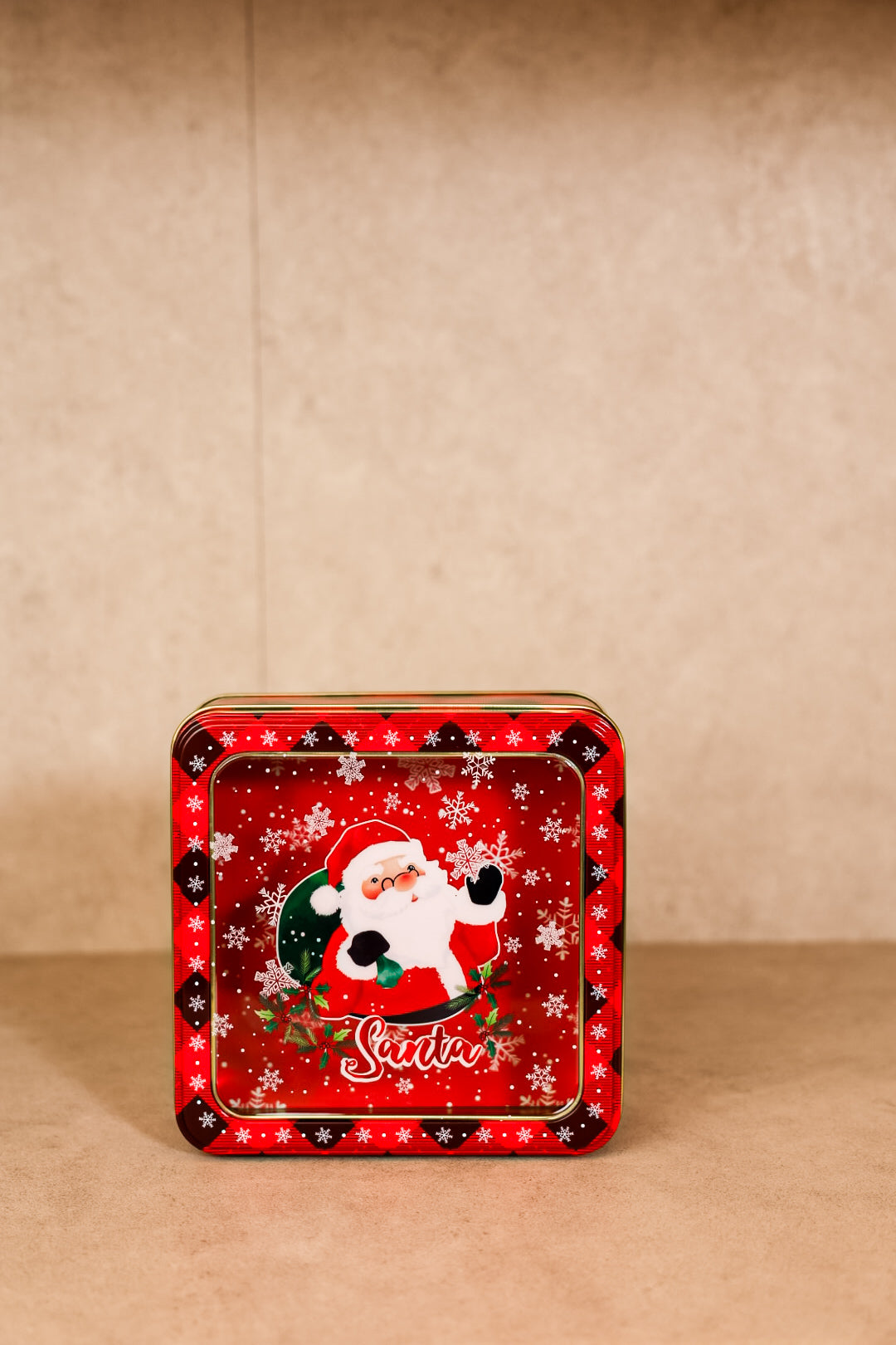 Santa Christmas Metal Box