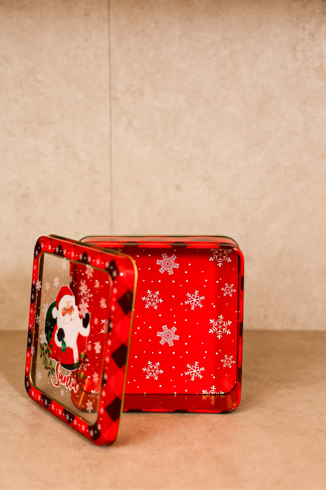 Santa Christmas Metal Box