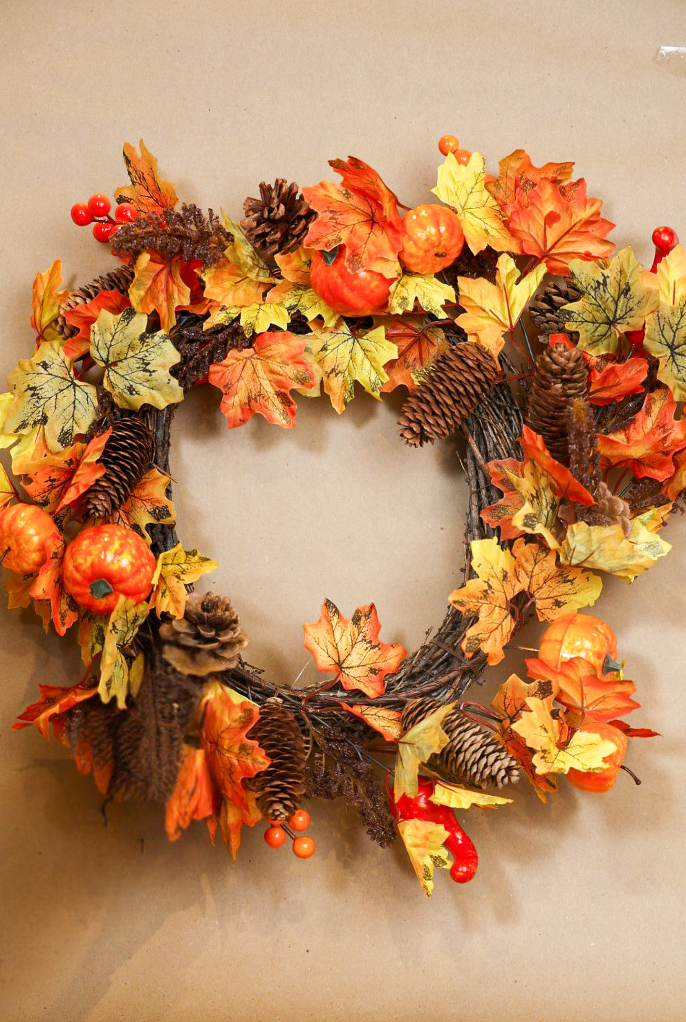 Autumn Wreath Pumpkin