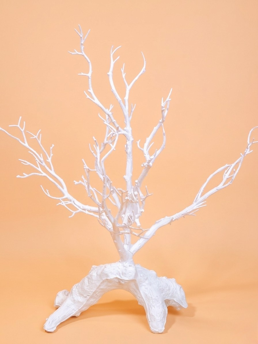 45cm White Plastic Tree