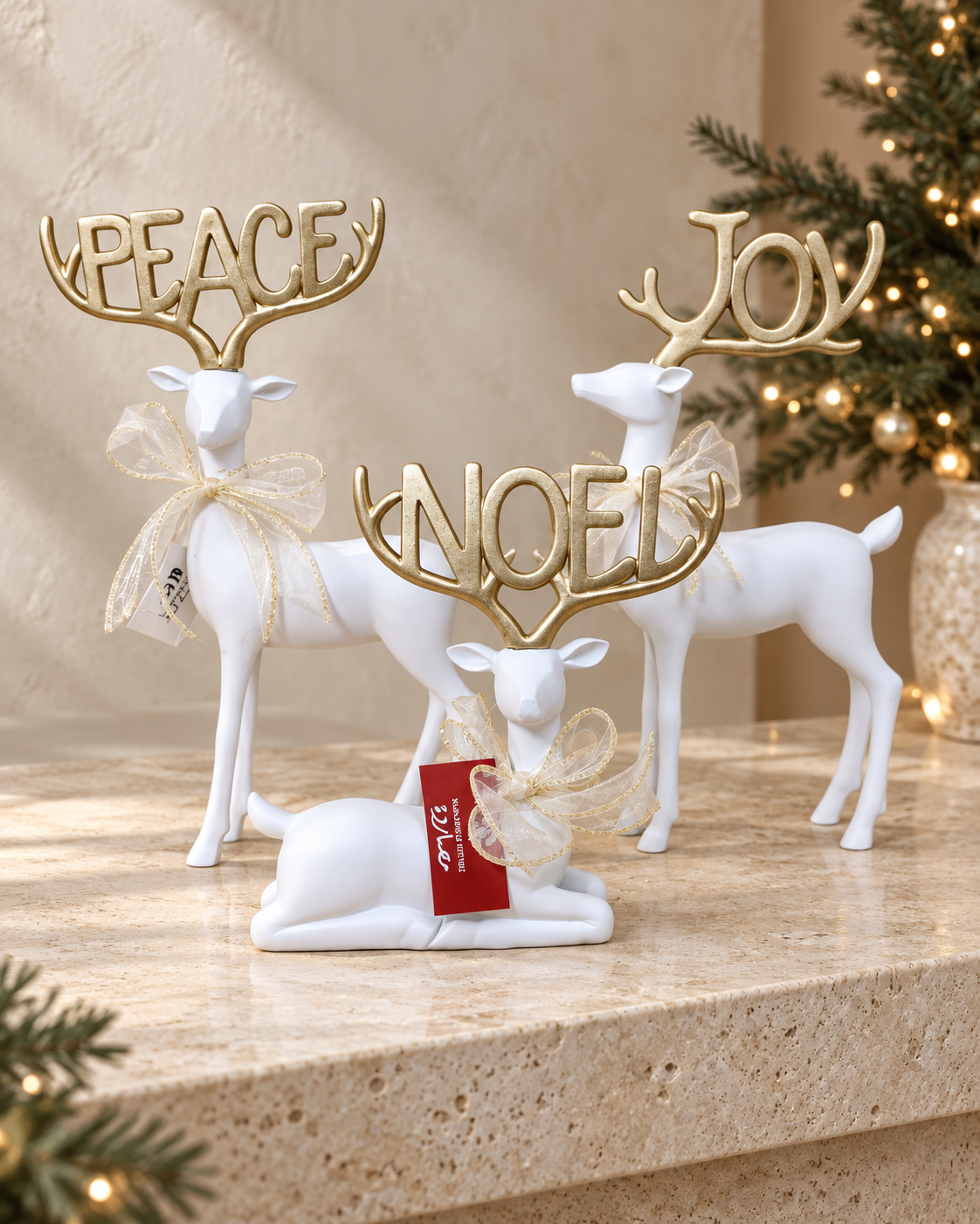 Peace Noel Joy Reindeer Set