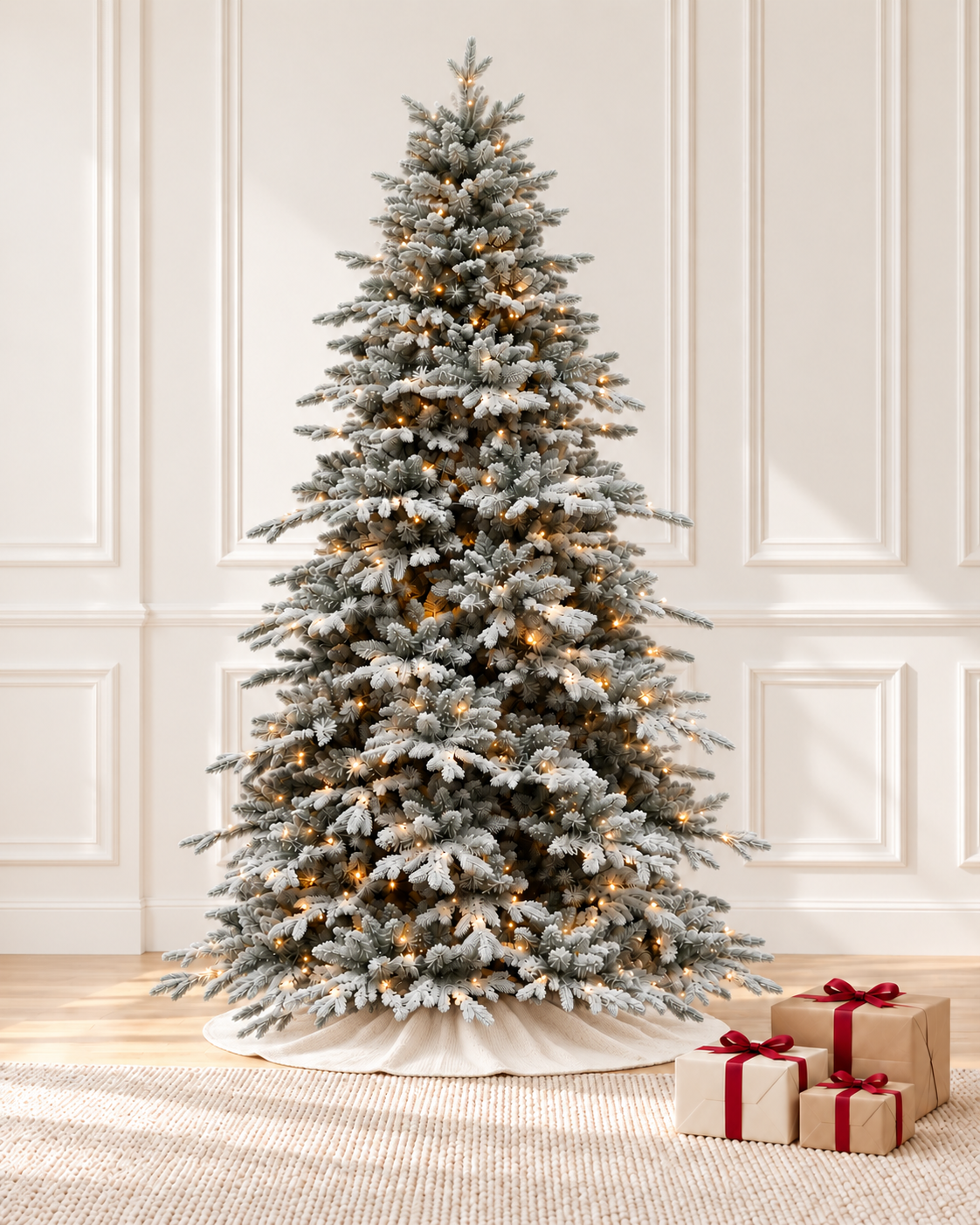 Flocked Vegas Christmas Tree
