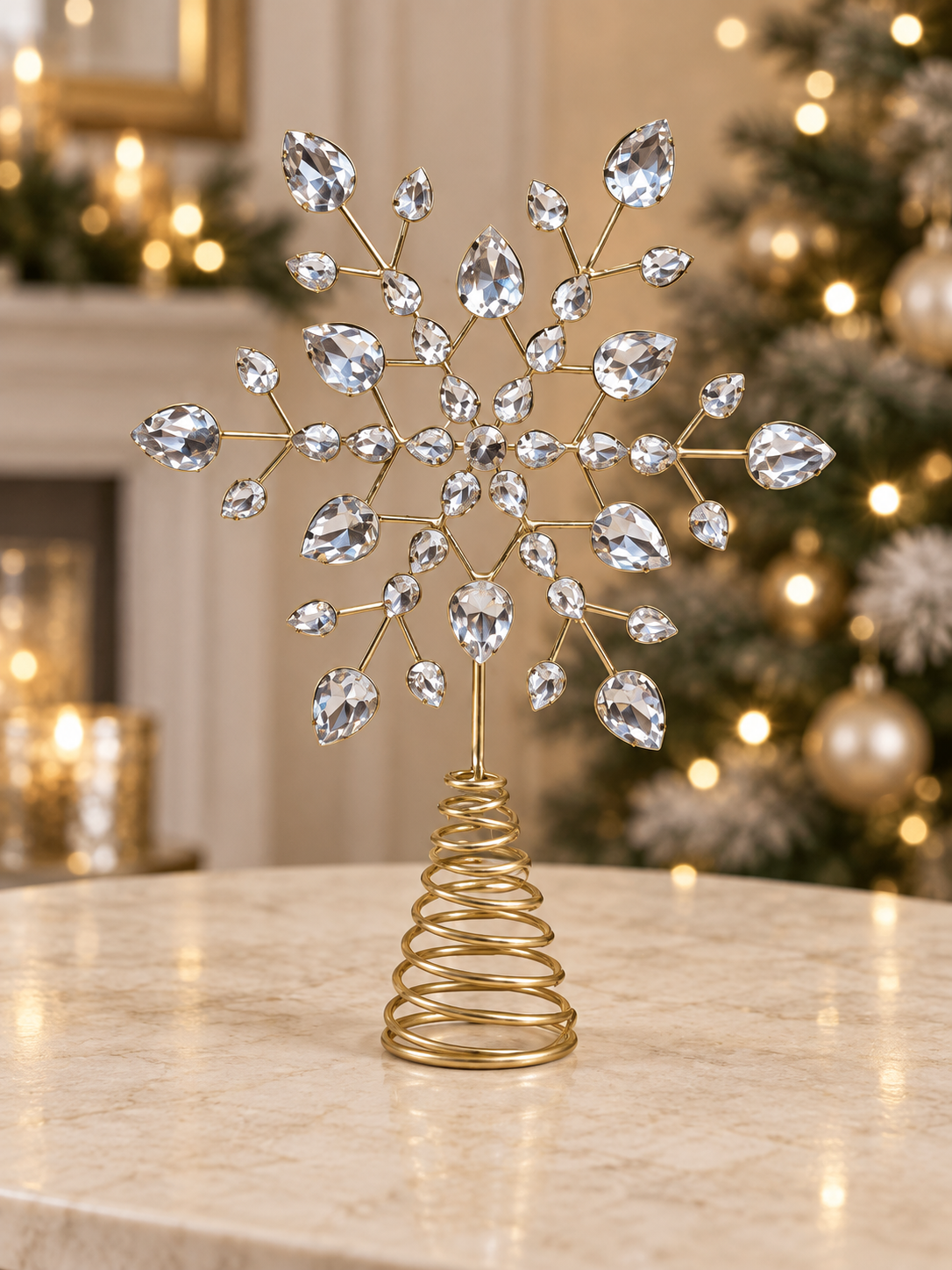 Crystal Treetop Star