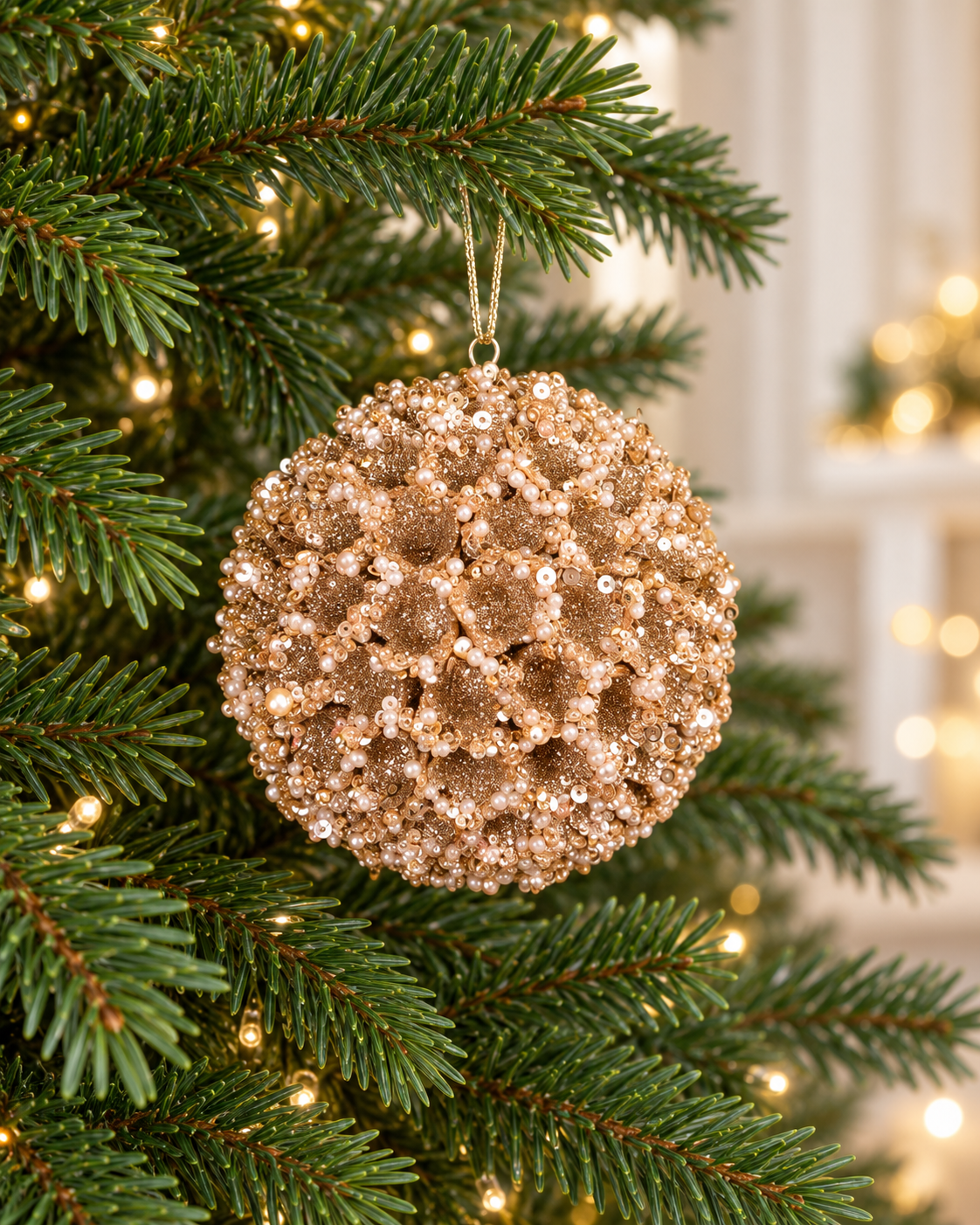 12cm Christmas Glitter Ball