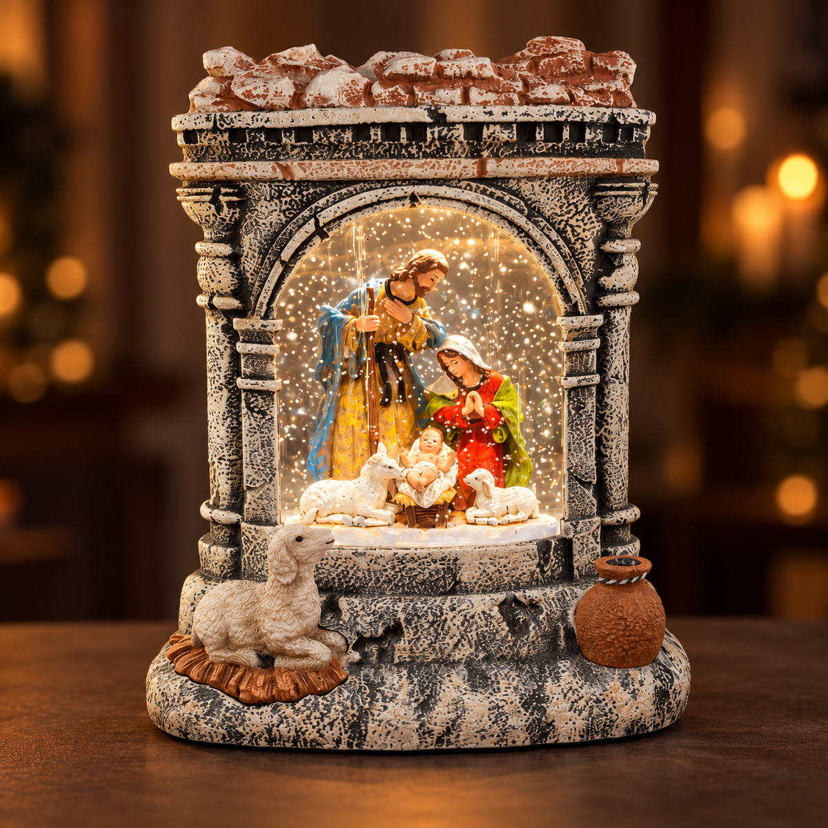 Nativity Musical Water Lantern