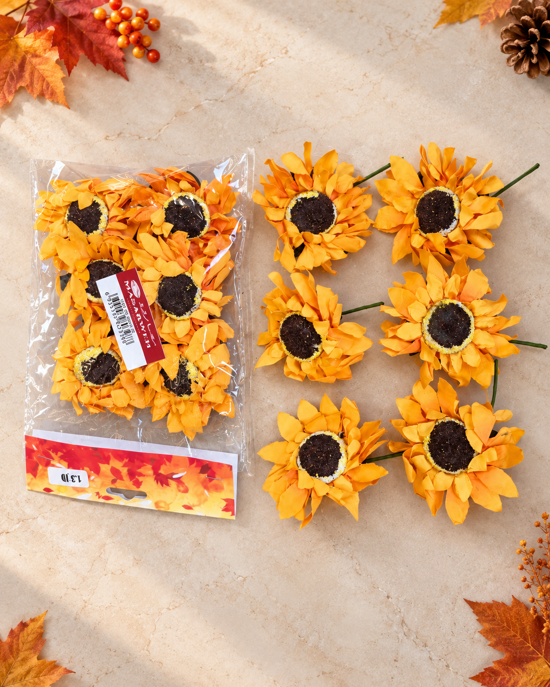 Mini Autumn Sumflowers Set