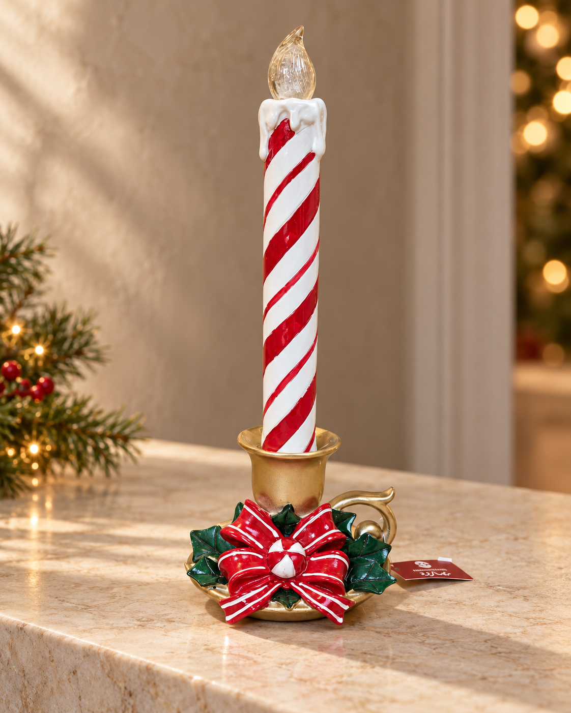 Candle LED Polyresin Gift