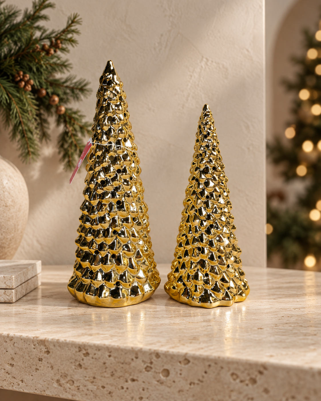 Gold Ceramic Tree Set