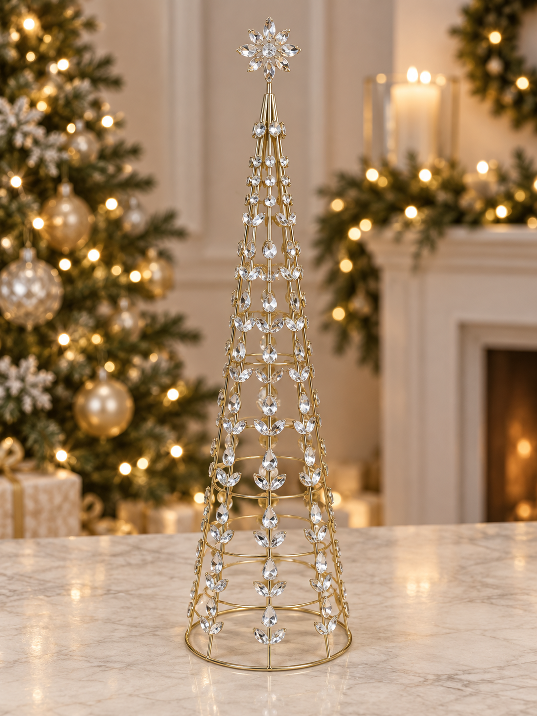 Crystals Metal Tree