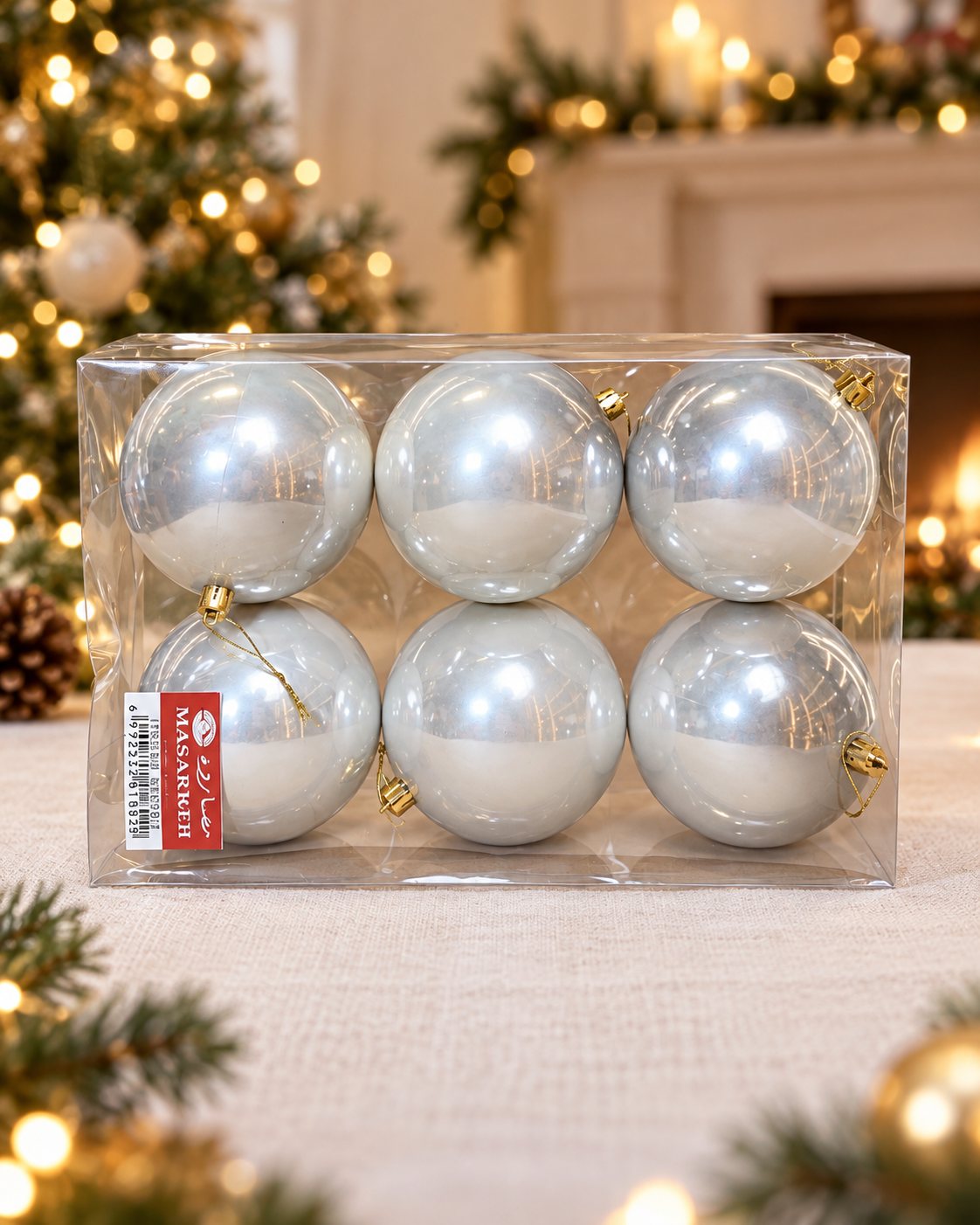 10CM Pearl Champagne Ball Box