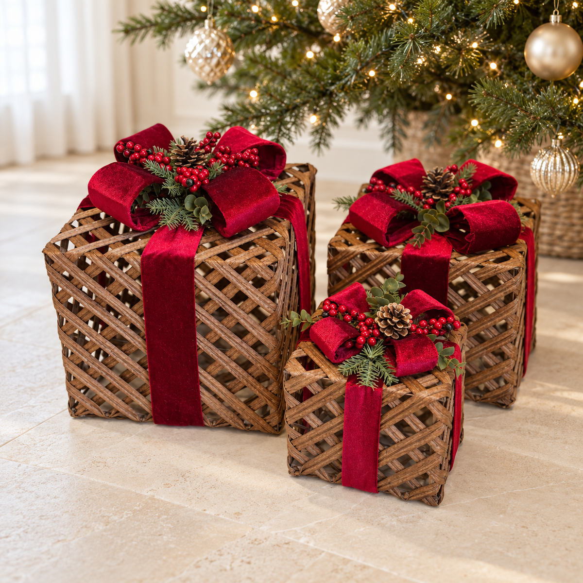 Burgundy Gift Boxes