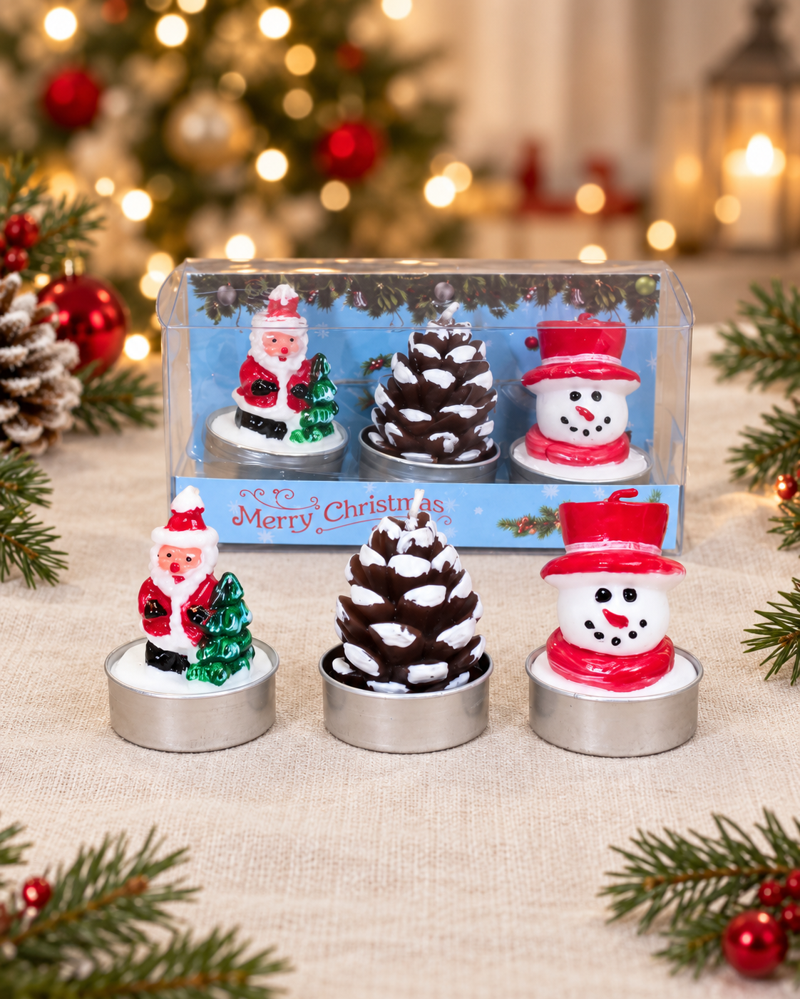 Tea Candle Christmas Set