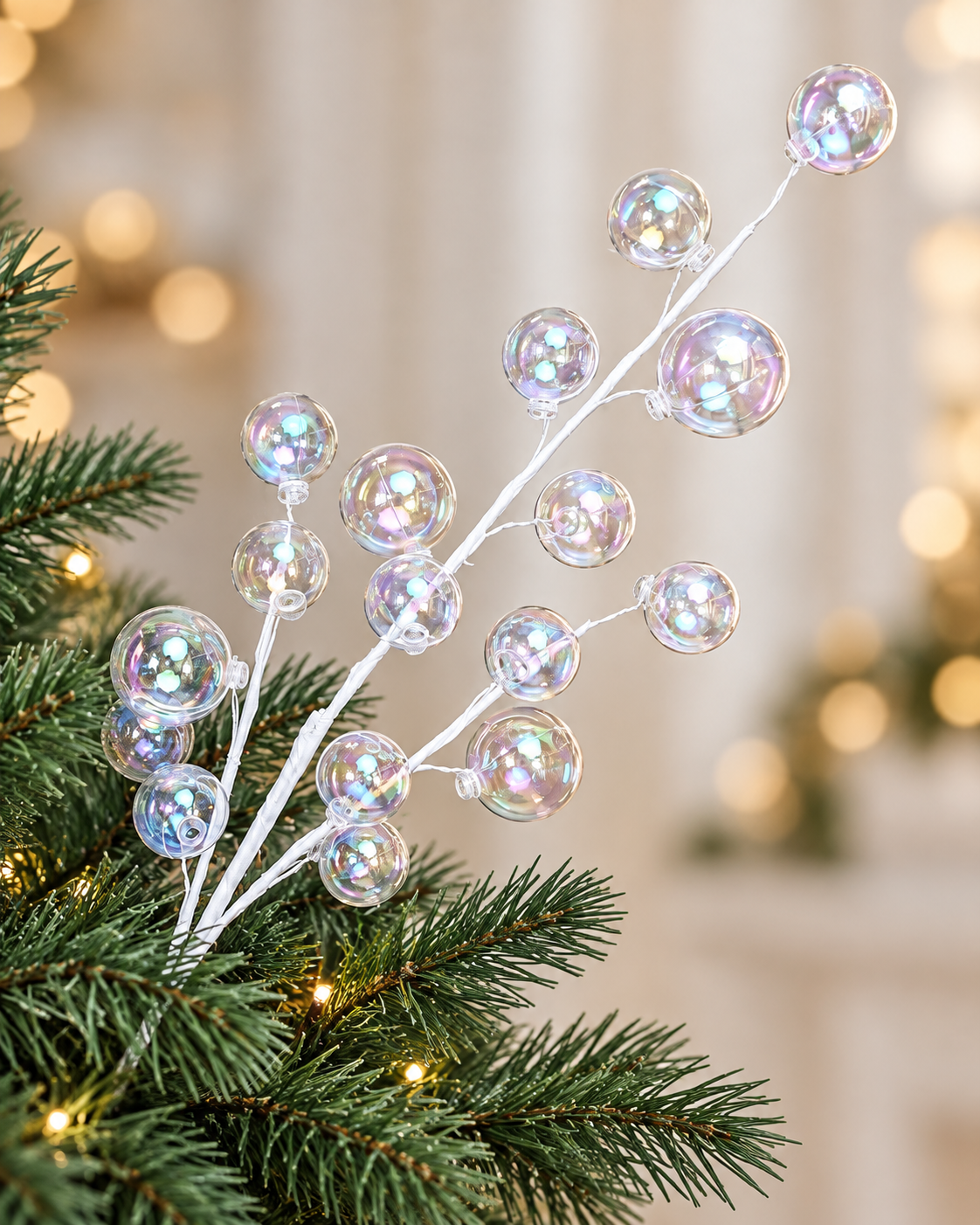 Iridescent Balls Tree Spray