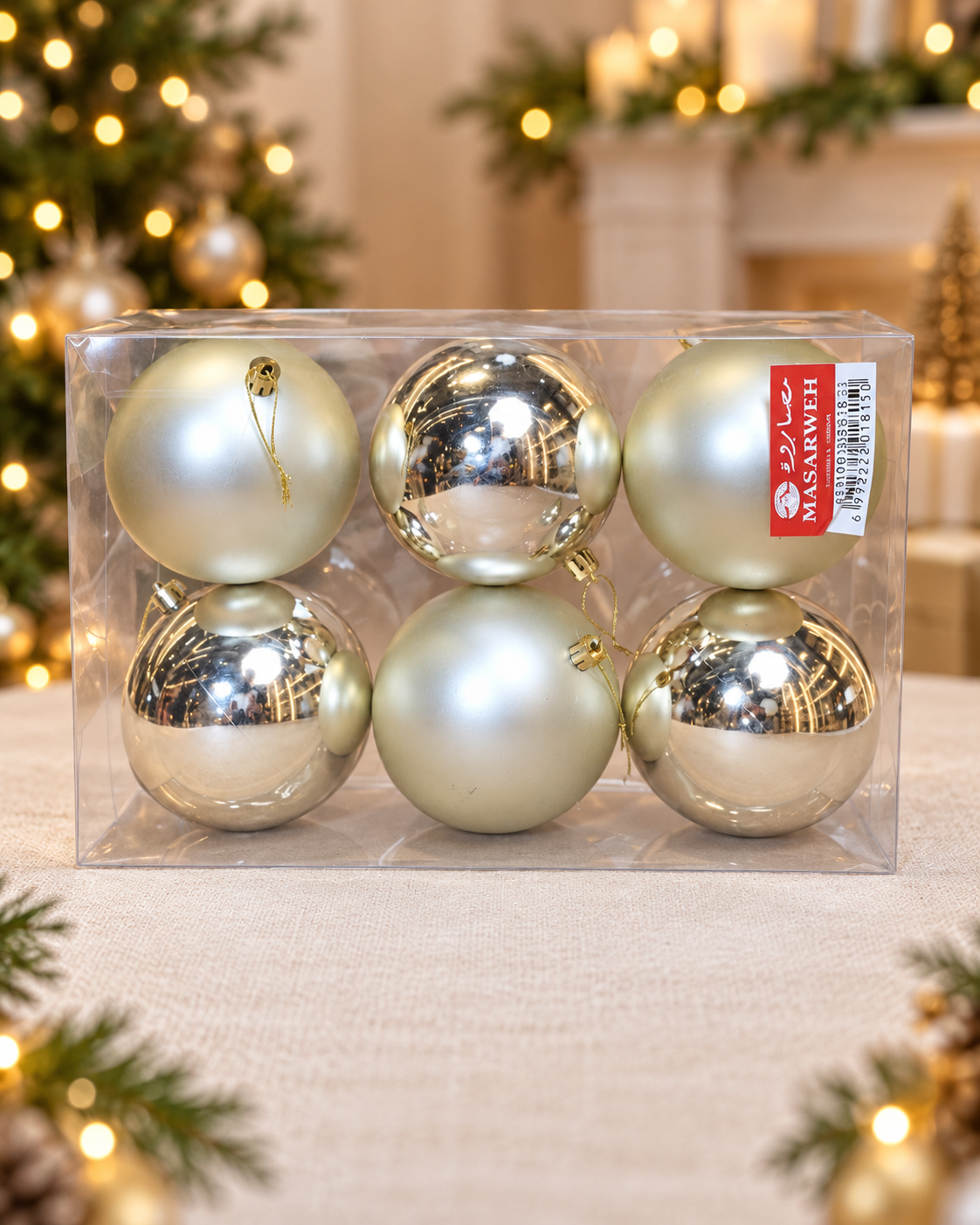10cm Balls Gold pack