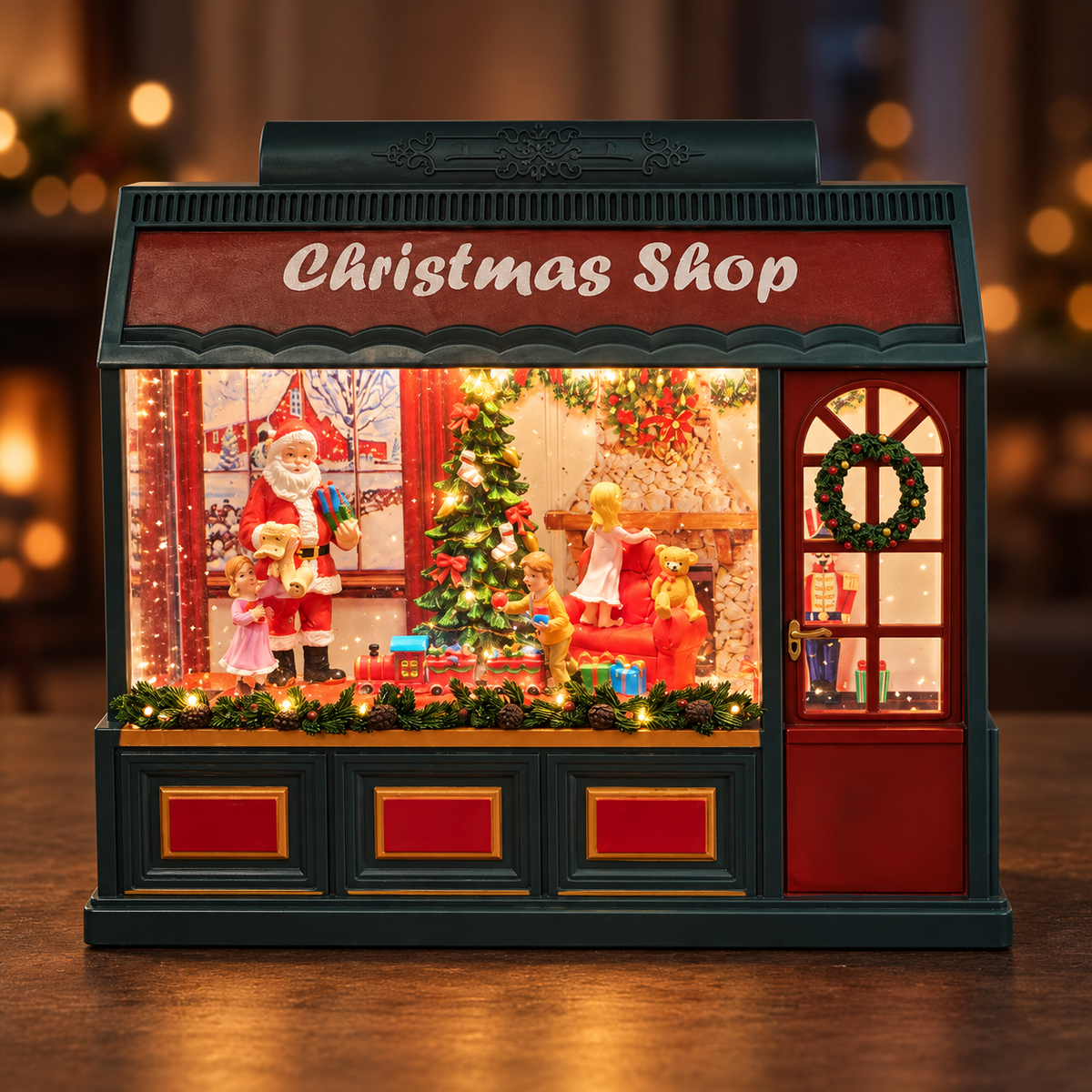 Christmas Shop Santa Musical Water Lantern