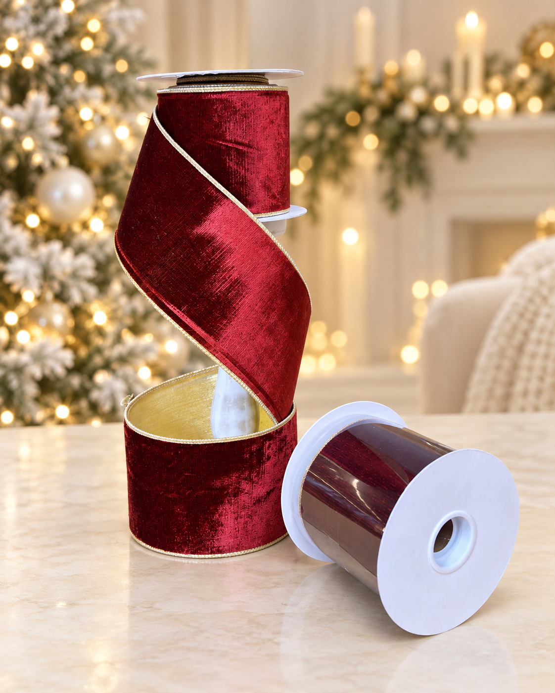 Velvet Burgundy Ribbon