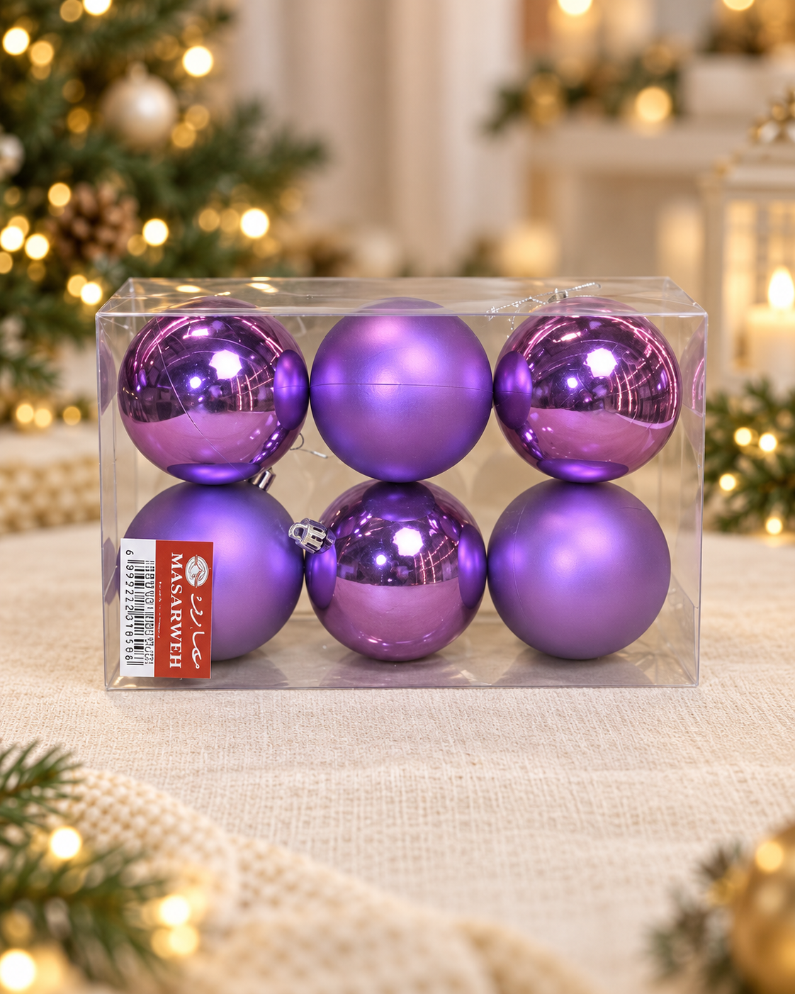 Purple 8cm Plastic Balls Box