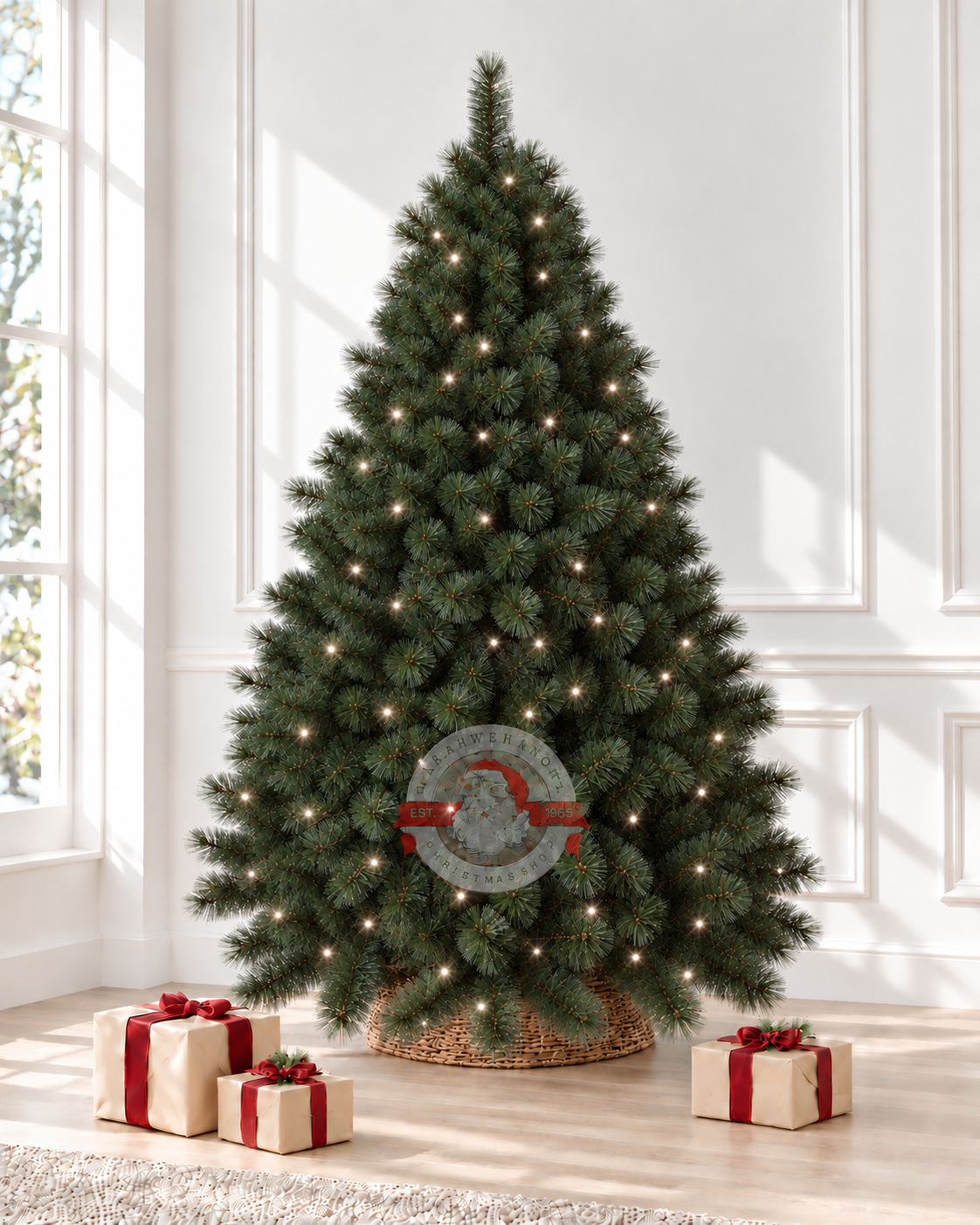 Prelit California Pine Christmas Tree