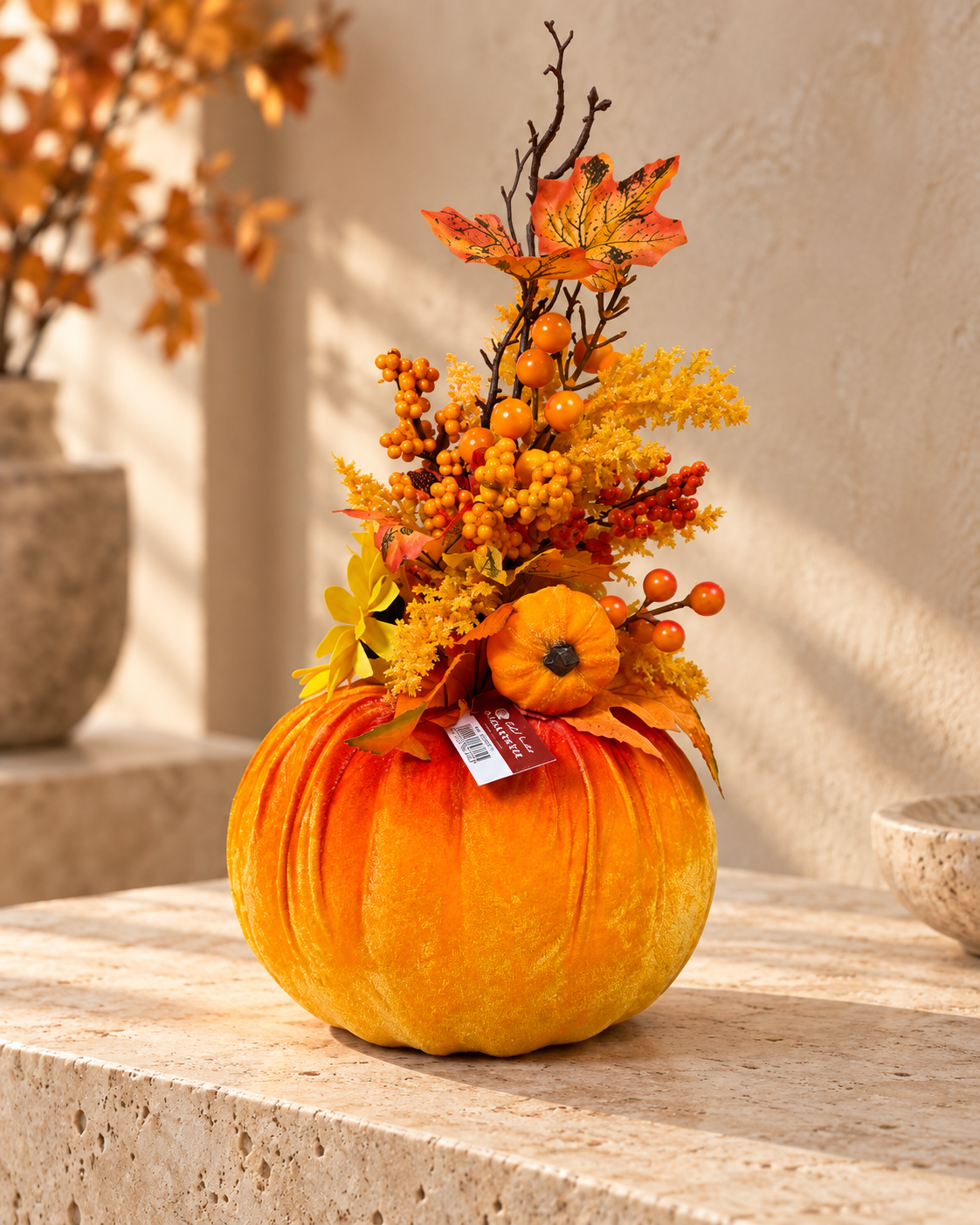 Autumn Decorated Pumpkin