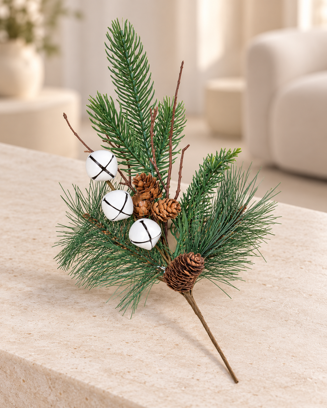 Green Stem With Bells Tree Pick