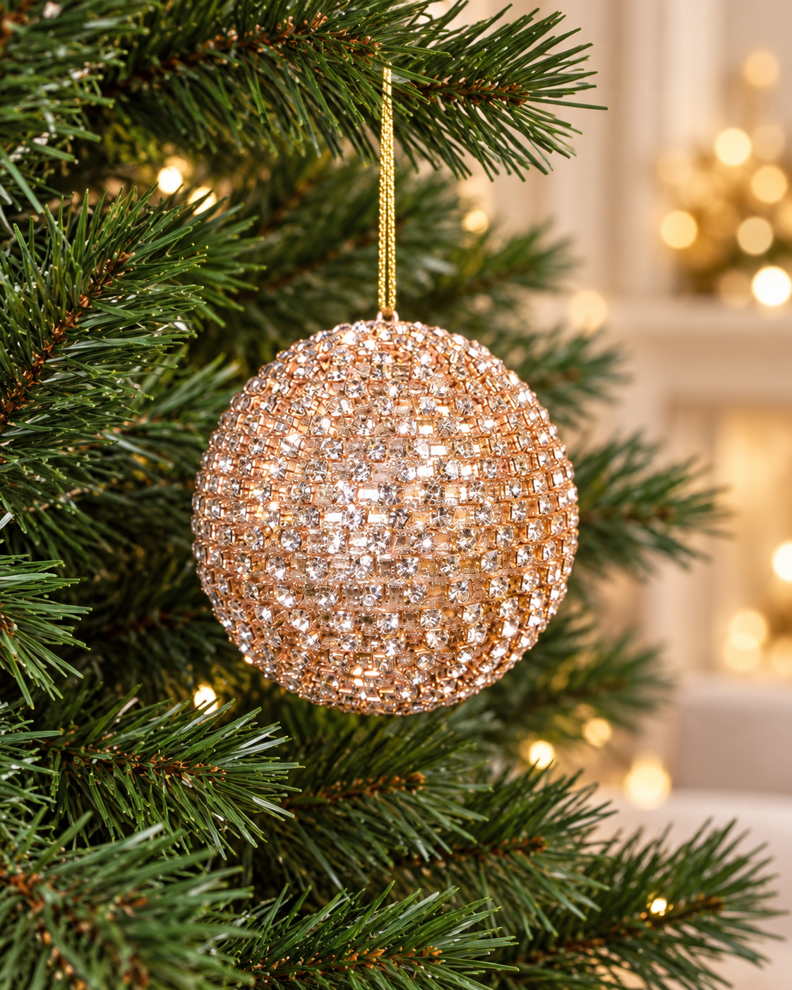 10cm Christmas Jeweled Ball
