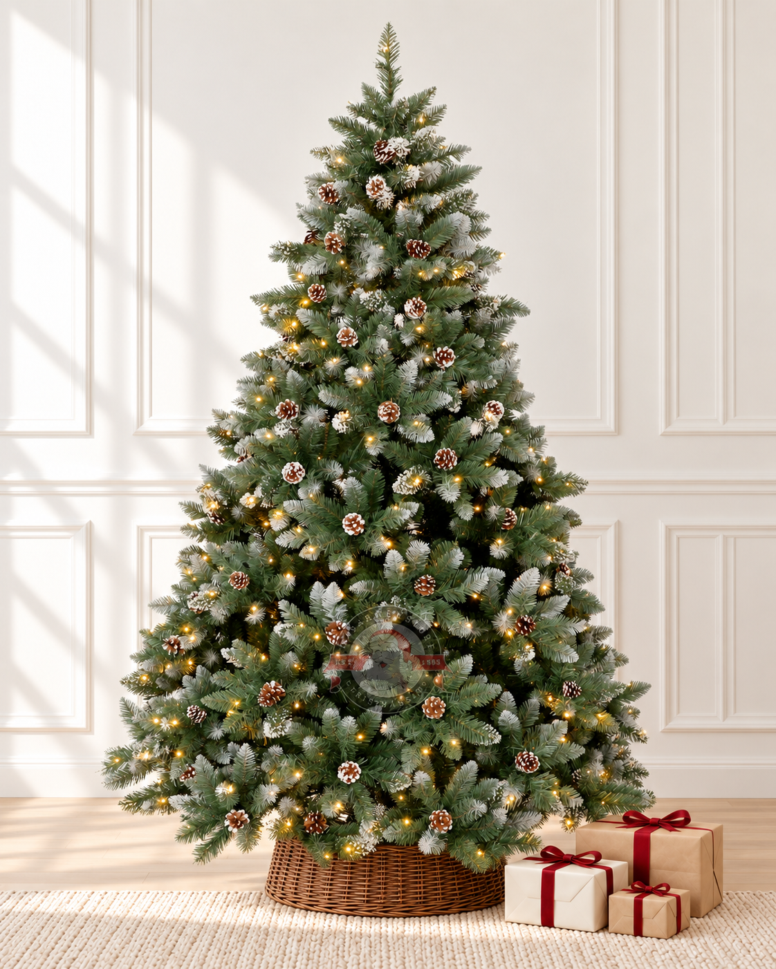 Pre-lit Frosted Seattle Christmas Tree