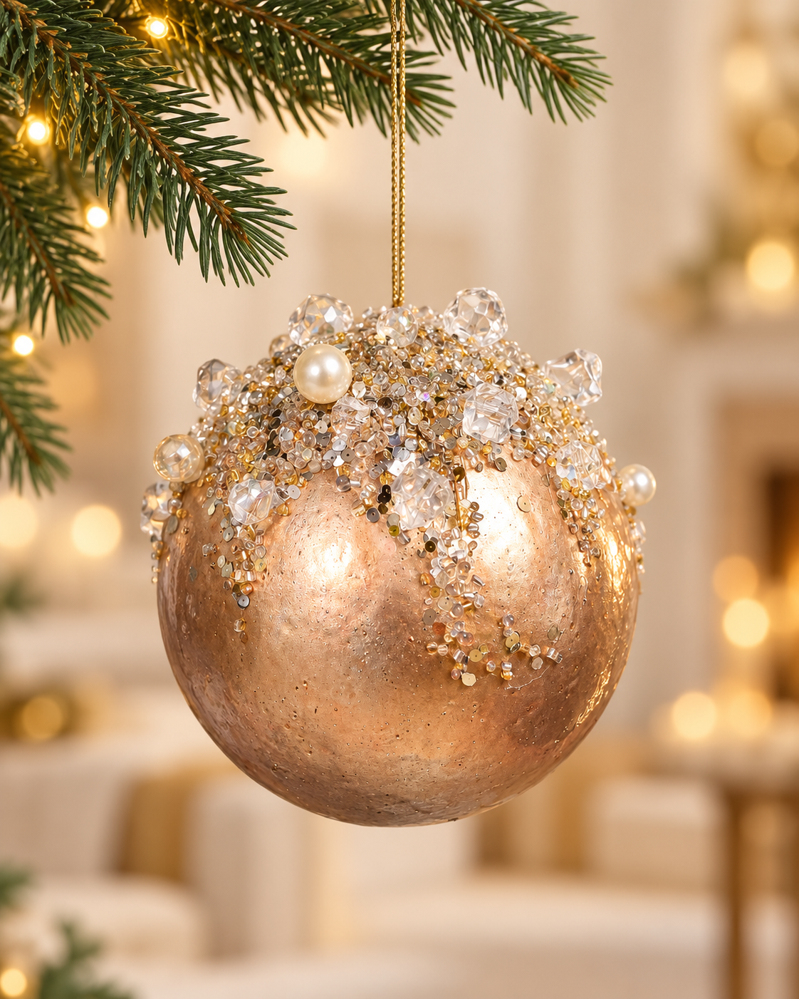 Jewelled and Crystal Encrusted Christmas Ball