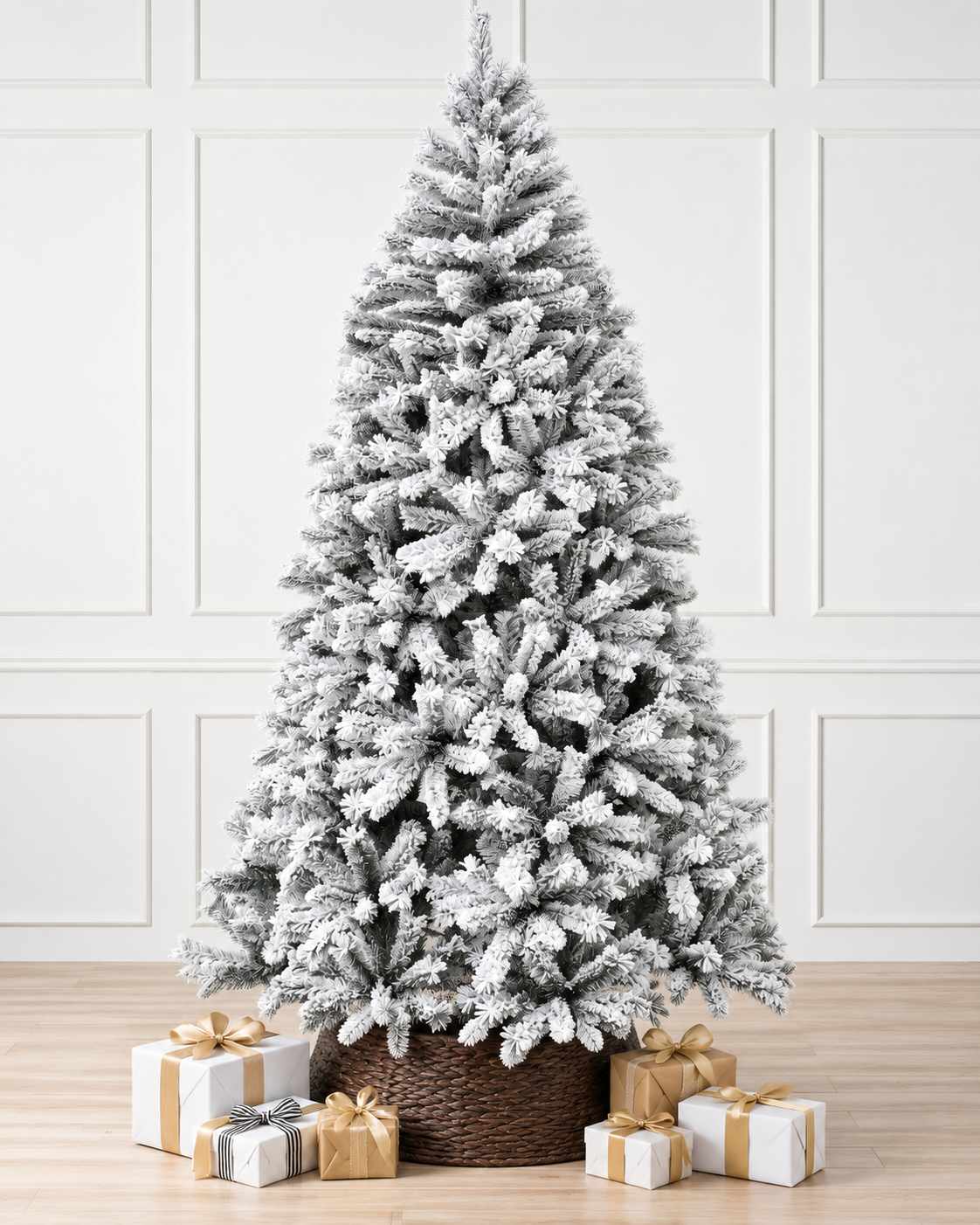 Flocked Vermont Christmas Tree