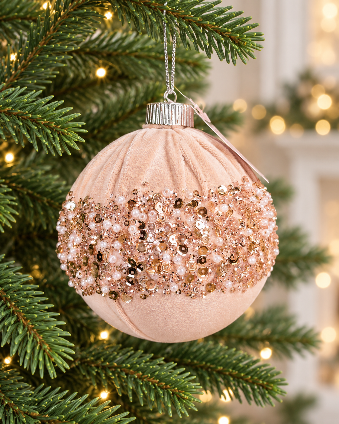 12cm Christmas Glitter Ball