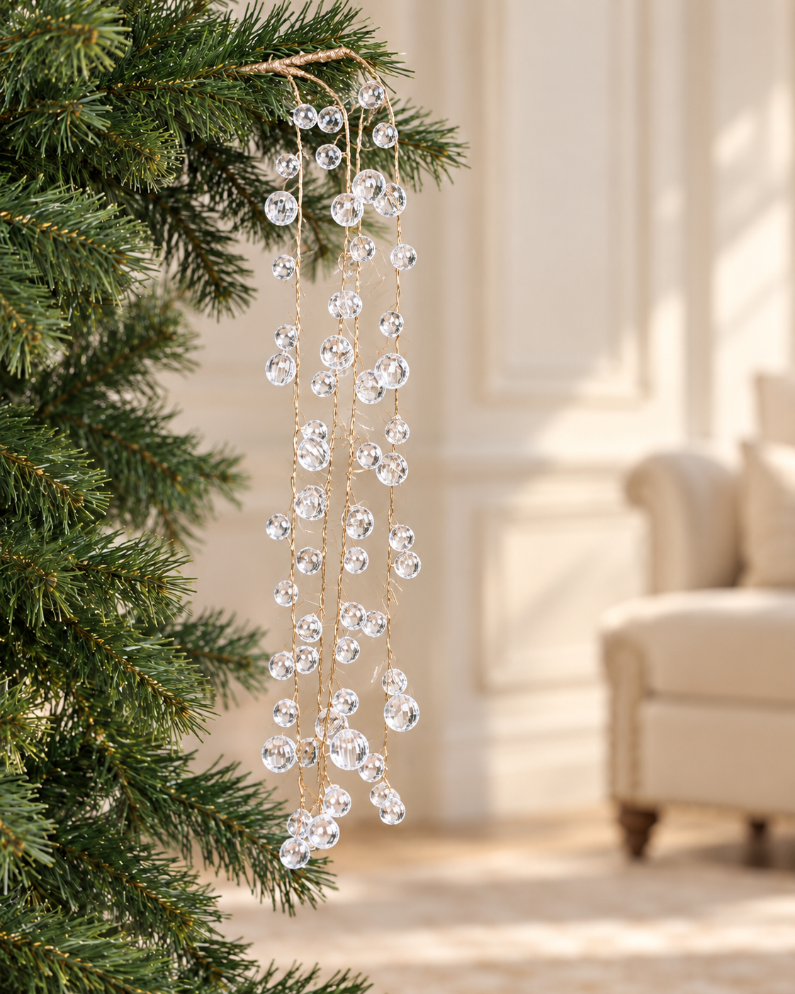Crystals Balls Hanging Tree Spray