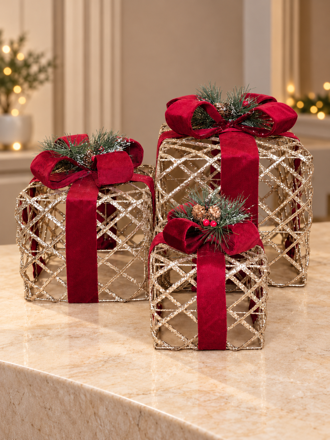 Burgundy Champagne Gift Boxes