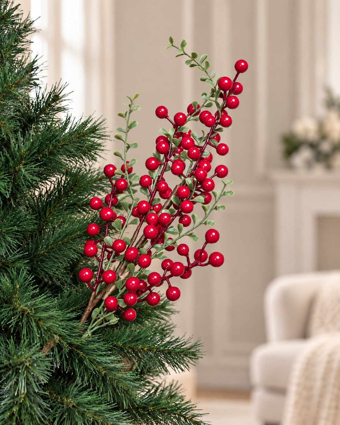 Berries Tree with Small green foliage accents Spray