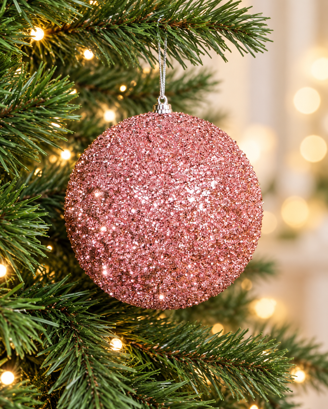 15cm Pink Ball Christmas