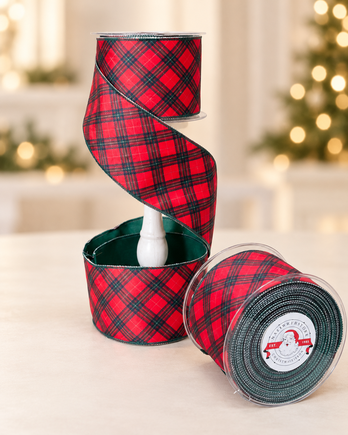 Plaid Checks Ralph Lauren Ribbon