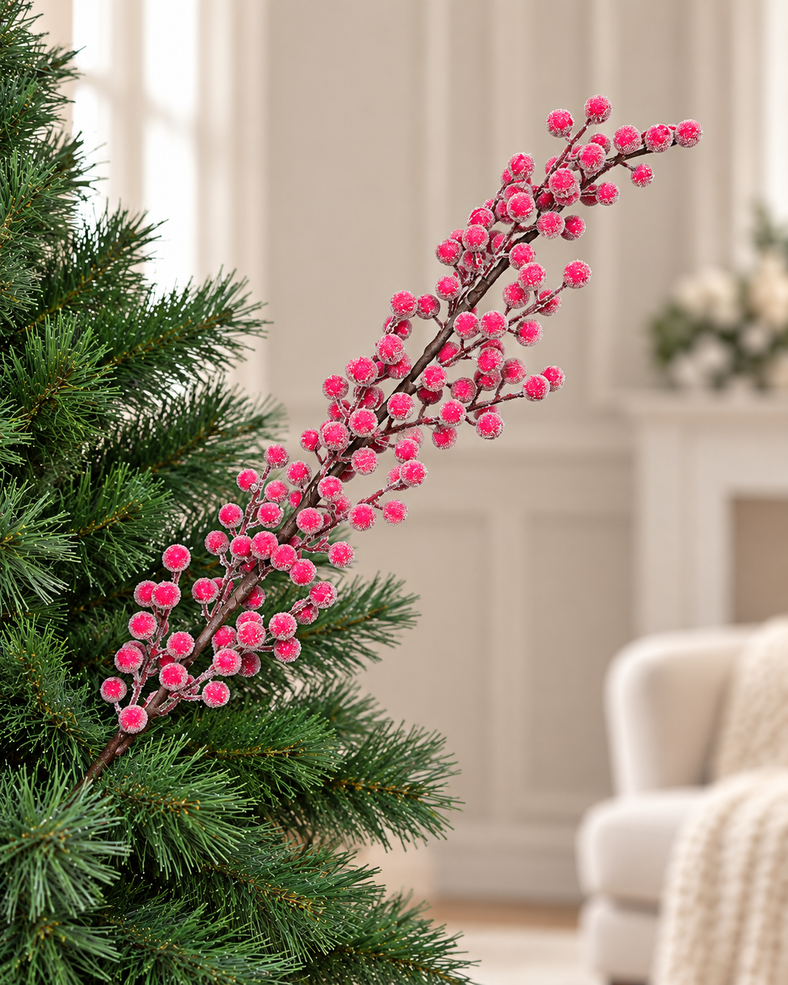 Frosted Berry Tree Spray