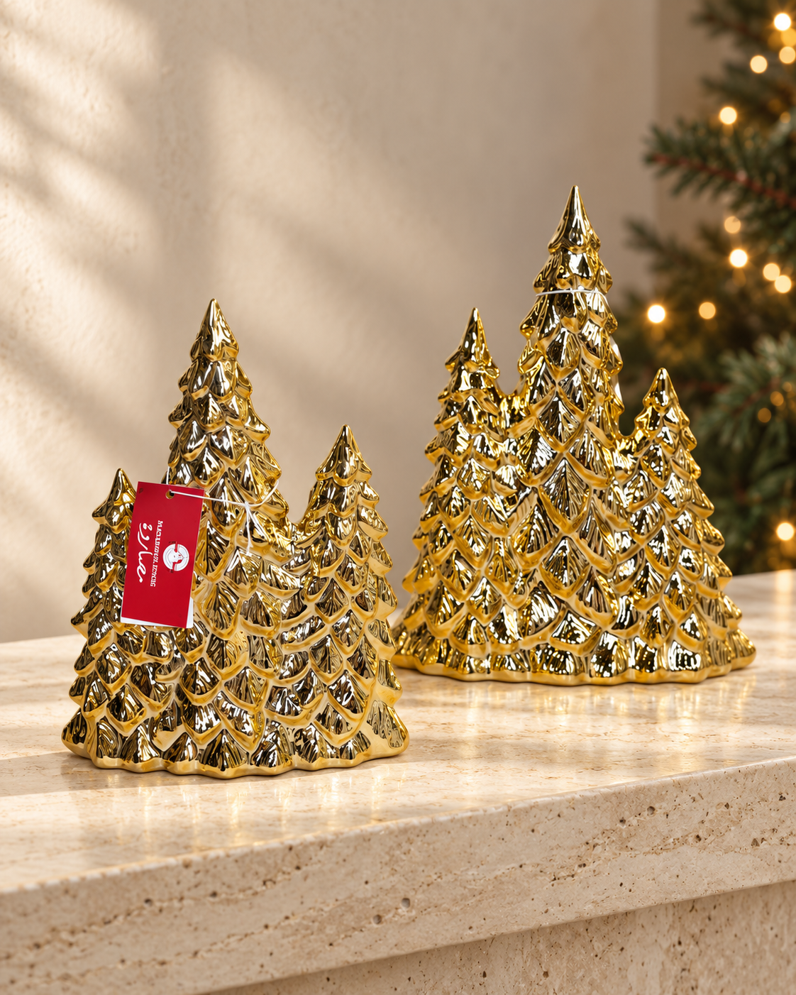 Gold Ceramic Tree Set