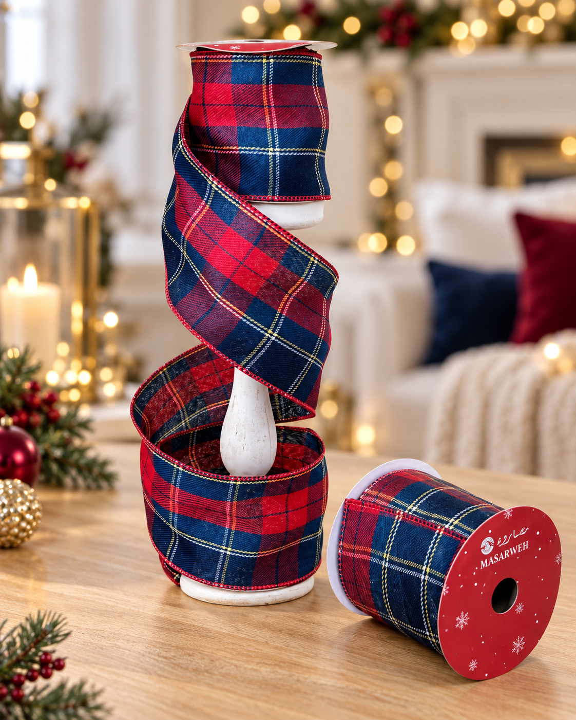 Plaid Checks Ralph Lauren Ribbon