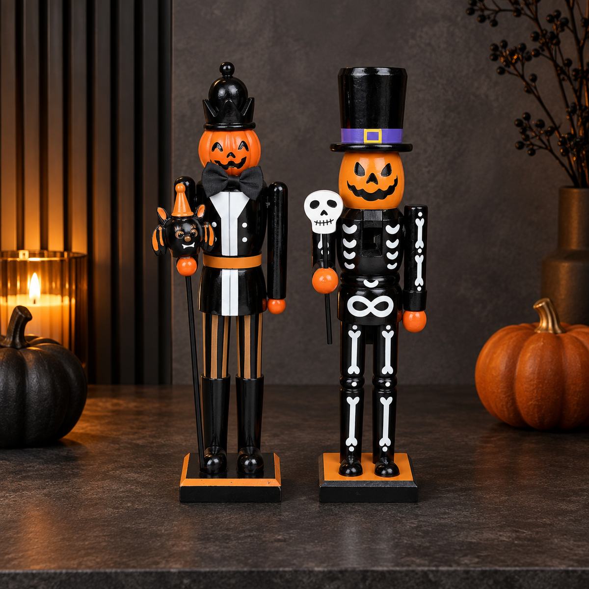 Pumpkin Halloween Nutcrackers