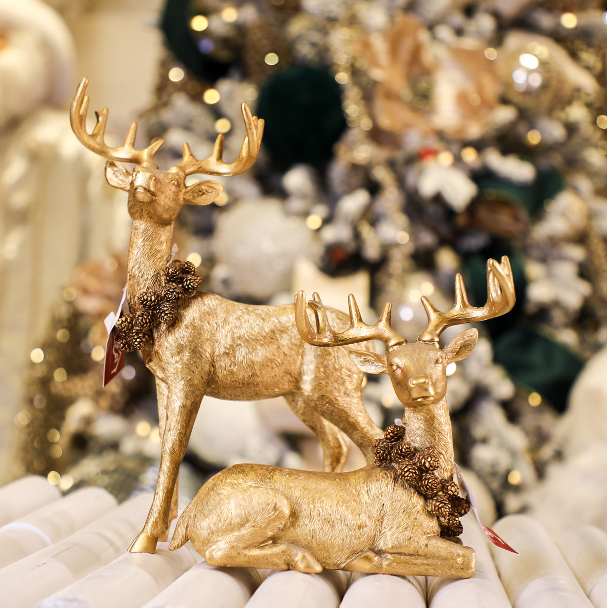 Gold Reindeer Set