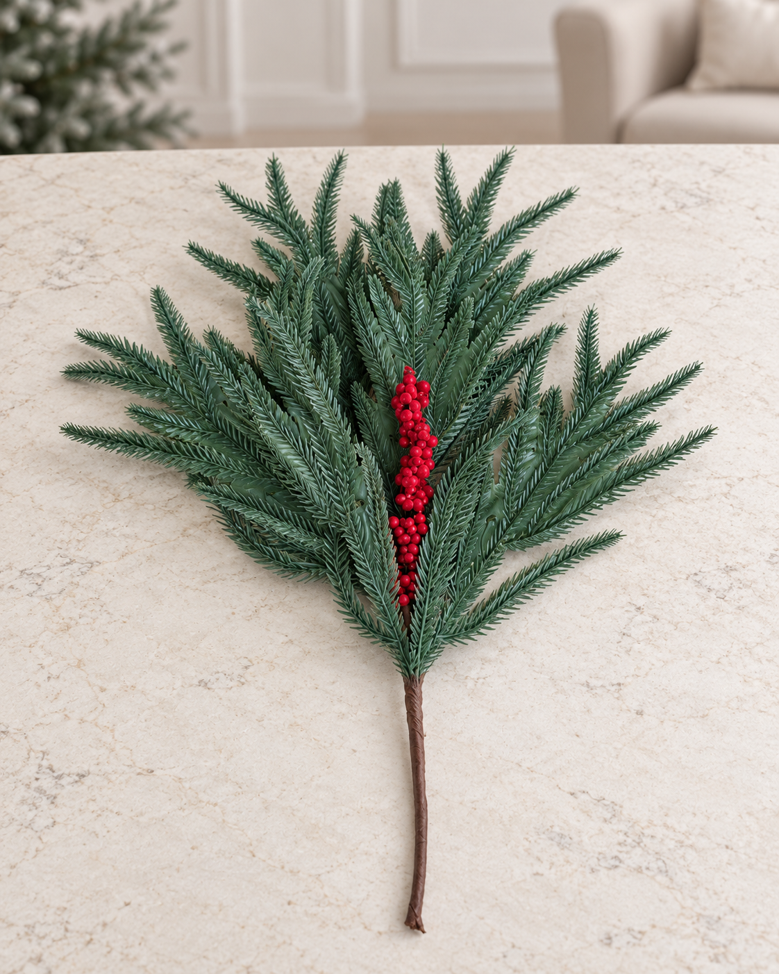 Greenery With Berries Tree Spray