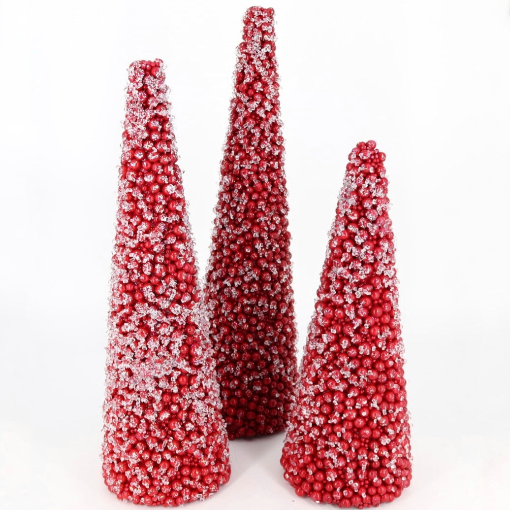 Berry Cones with Snow