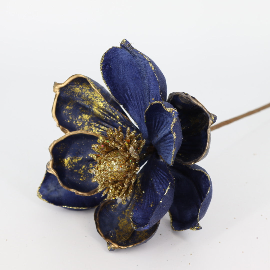 Navy Magnolia Flower