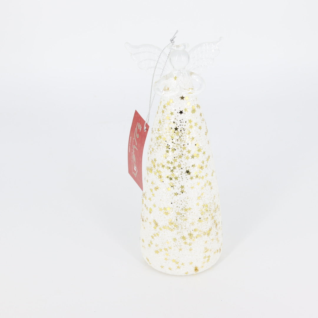 Hanging white Angel Glass