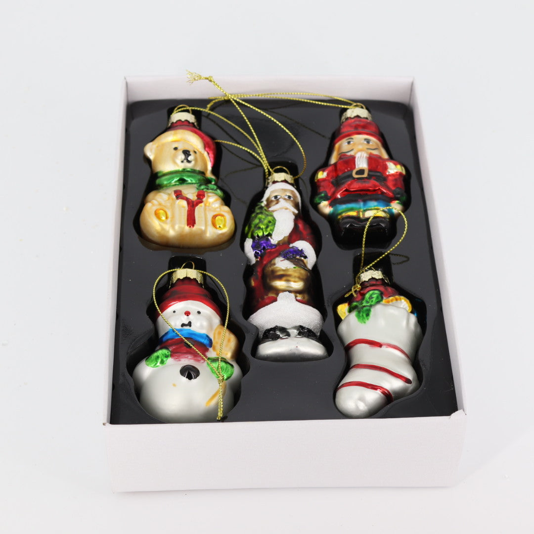 Small Glass Christmas Set
