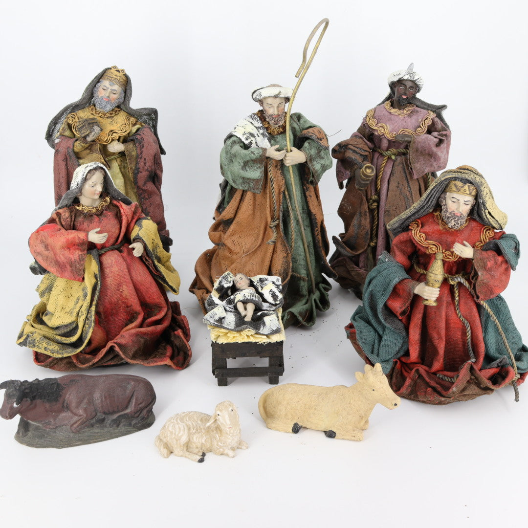 25cm Nativity set natural color