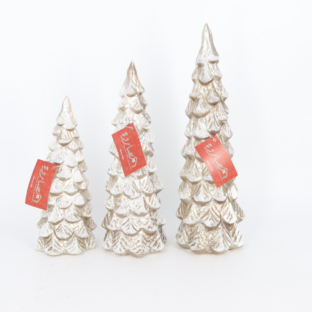 Lighted Glass Christmas Trees